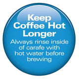 8-Cup Black Programmable Coffee Maker with Thermal Carafe