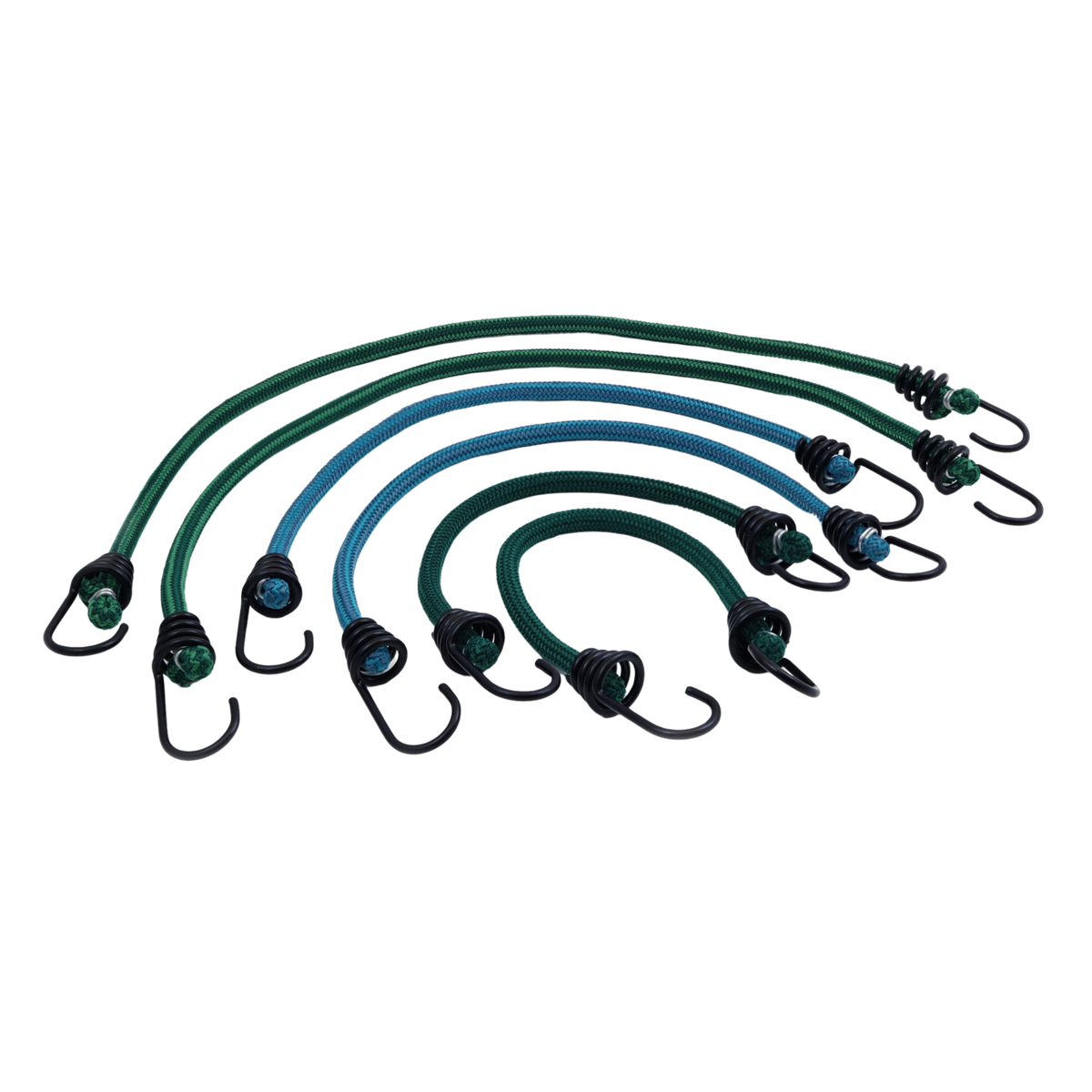 Keeper Bungee Cord Assorted, 6-Pack (12 in., 18 in., 24 in.)