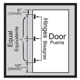 3 in. Oil-Rubbed Bronze Square Corner Door Hinge