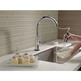 Delta Trinsic Touch2O Chrome 1-Handle Deck-Mount Pull-Down Touch Kitchen Faucet
