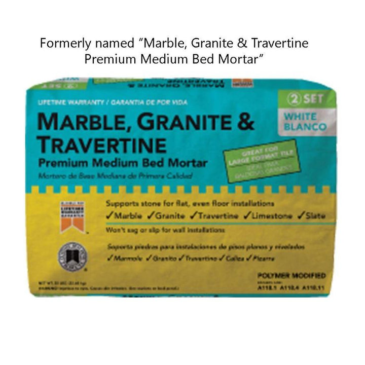 Custom Building Products Natural Stone and Large Tile 50 lbs. White Premium Mortar