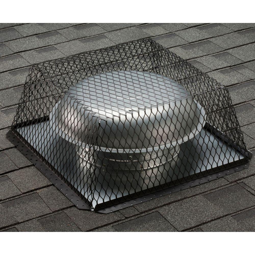 VentGuard 25 in. x 25 in. x 12 in. Stainless Steel Roof Wildlife Exclusion Screen in Black