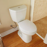 2-Piece Stealth 0.8 GPF Ultra-High-Efficiency Single Flush Elongated Toilet in White, Seat Included (3-Pack) - Super Arbor