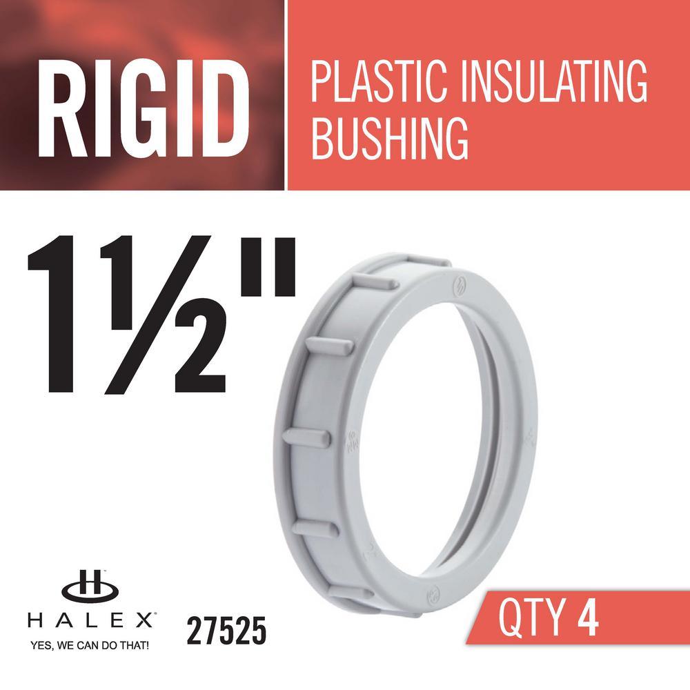 1-1/2 in. Rigid Plastic Insulating Bushing (4-Pack) - Super Arbor