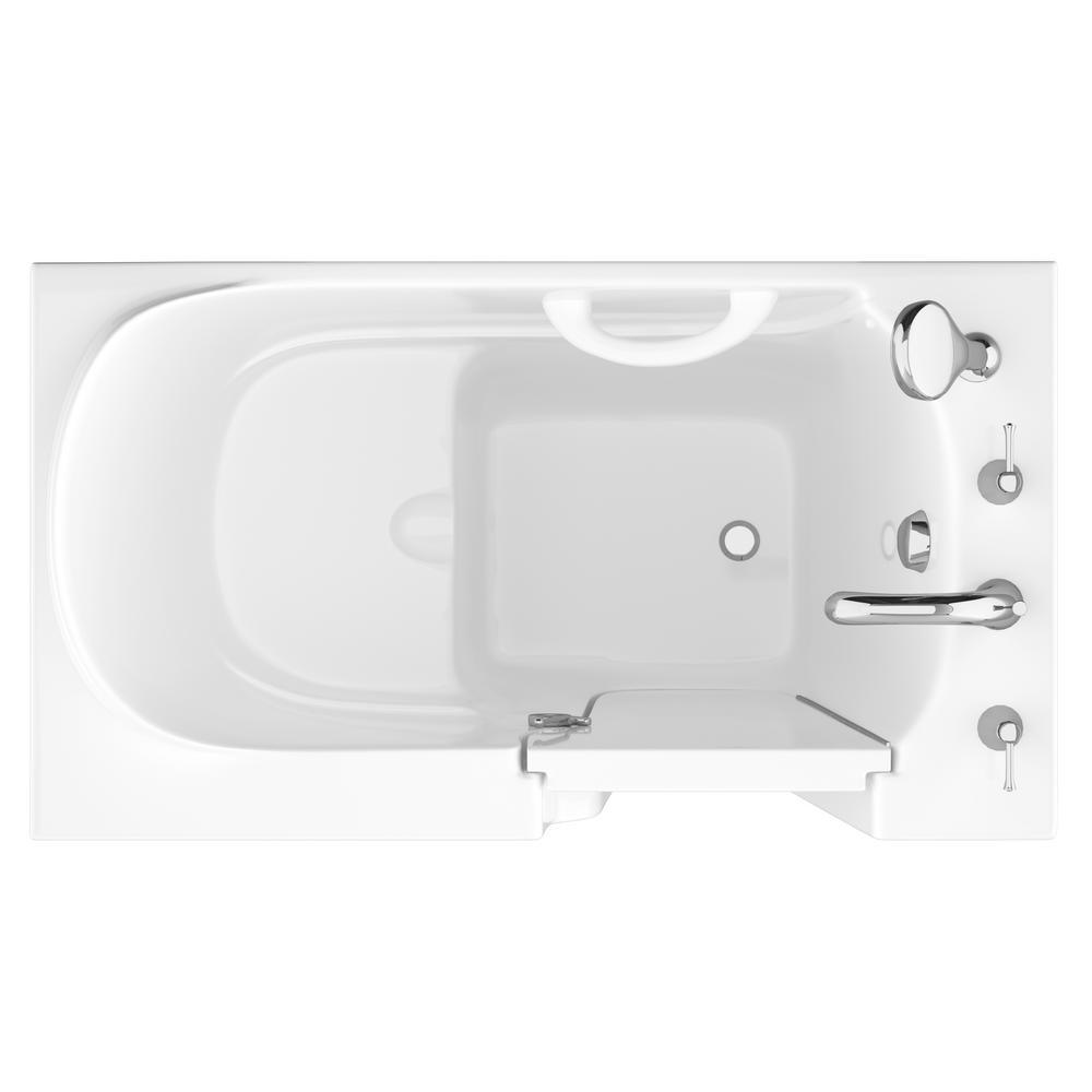 HD Series 26 in. x 46 in. Right Drain Quick Fill Walk-In Soaking Bathtub in White - Super Arbor