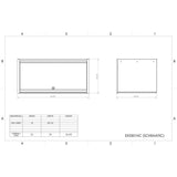 55 in. Power Workstation Professional Hutch with Stainless Steel Shelf and Work Surface in Black - Super Arbor