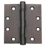 4.5 in. x 4 in. Oil-Rubbed Bronze Ball Bearing Non-Removable Steel Hinge with 5/32 in. Radius (Set of 3) - Super Arbor