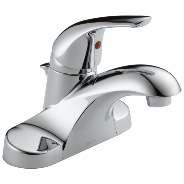 New Lower Price; Delta Foundations Chrome 1-Handle 4-in Centerset WaterSense Bathroom Sink Faucet with Drain