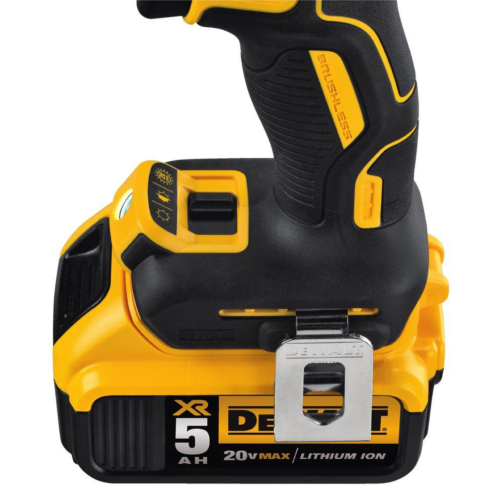 20-Volt MAX XR Lithium-Ion Cordless Premium Brushless Hammer Drill with (2) Batteries 5.0Ah, Charger and Hard Case - Super Arbor