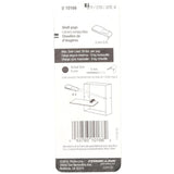 Shelf Support Peg, 5mm, Steel Construction, Nickel Plated (8-pack)