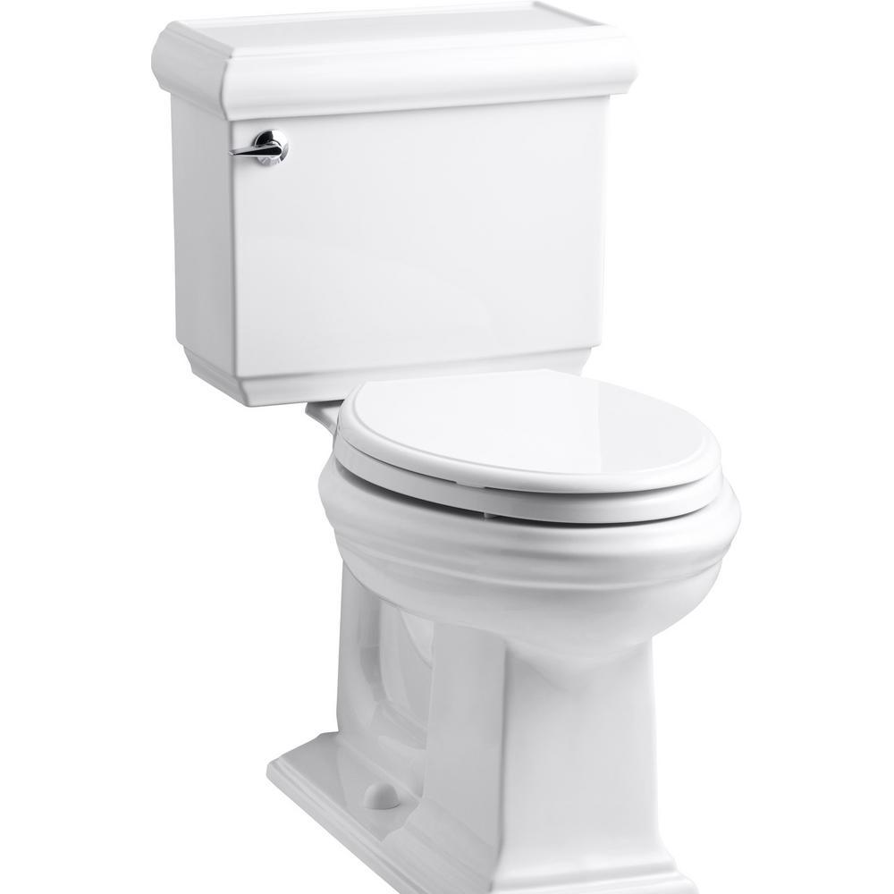 Memoirs Classic 2-Piece 1.28 GPF Single Flush Elongated Toilet with AquaPiston Flush Technology in Biscuit - Super Arbor