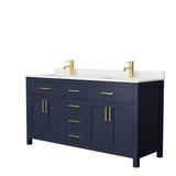 Beckett 42 in. W x 22 in. D Single Vanity in White with Cultured Marble Vanity Top in White with White Basin - Super Arbor