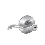 Accent Matte Black Keyed Entry Door Lever - Super Arbor