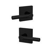 Custom Broadway Matte Black Collins Trim Combined Interior Door Lever - Super Arbor