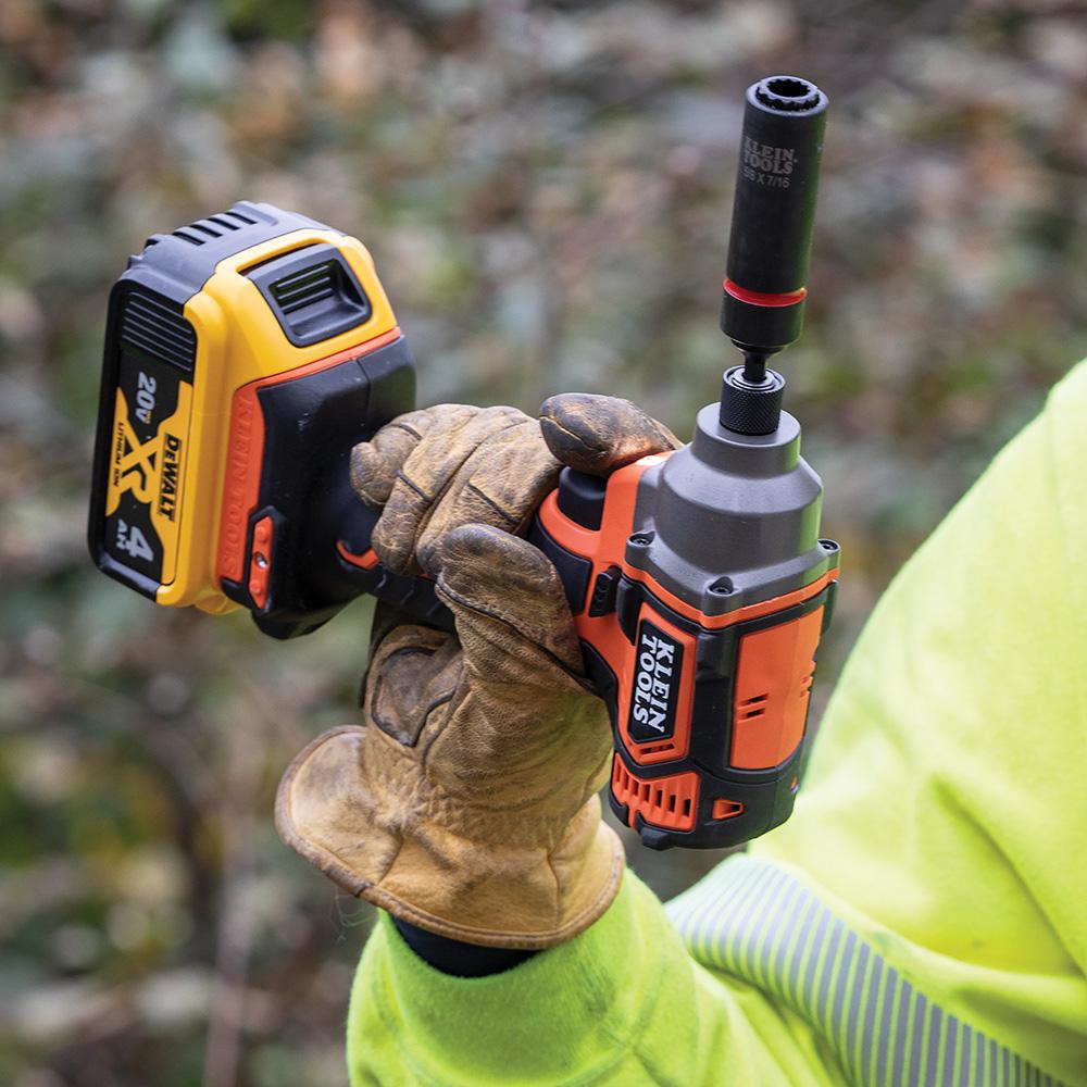Battery-Operated Compact Impact Driver, 1/4 in. Hex Drive, Tool Only - Super Arbor