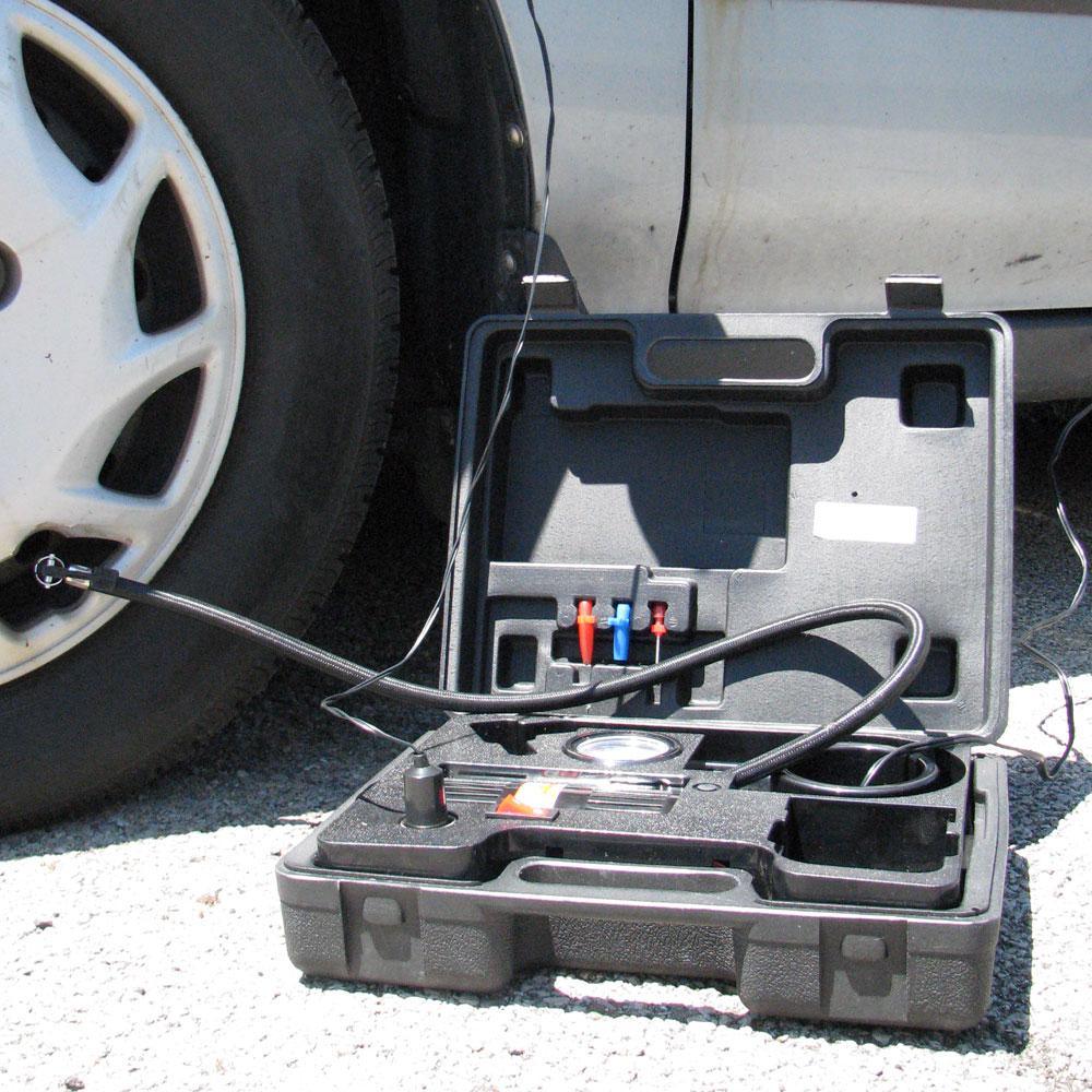 Portable Electric Powered Air Compressor Kit with Light - Super Arbor