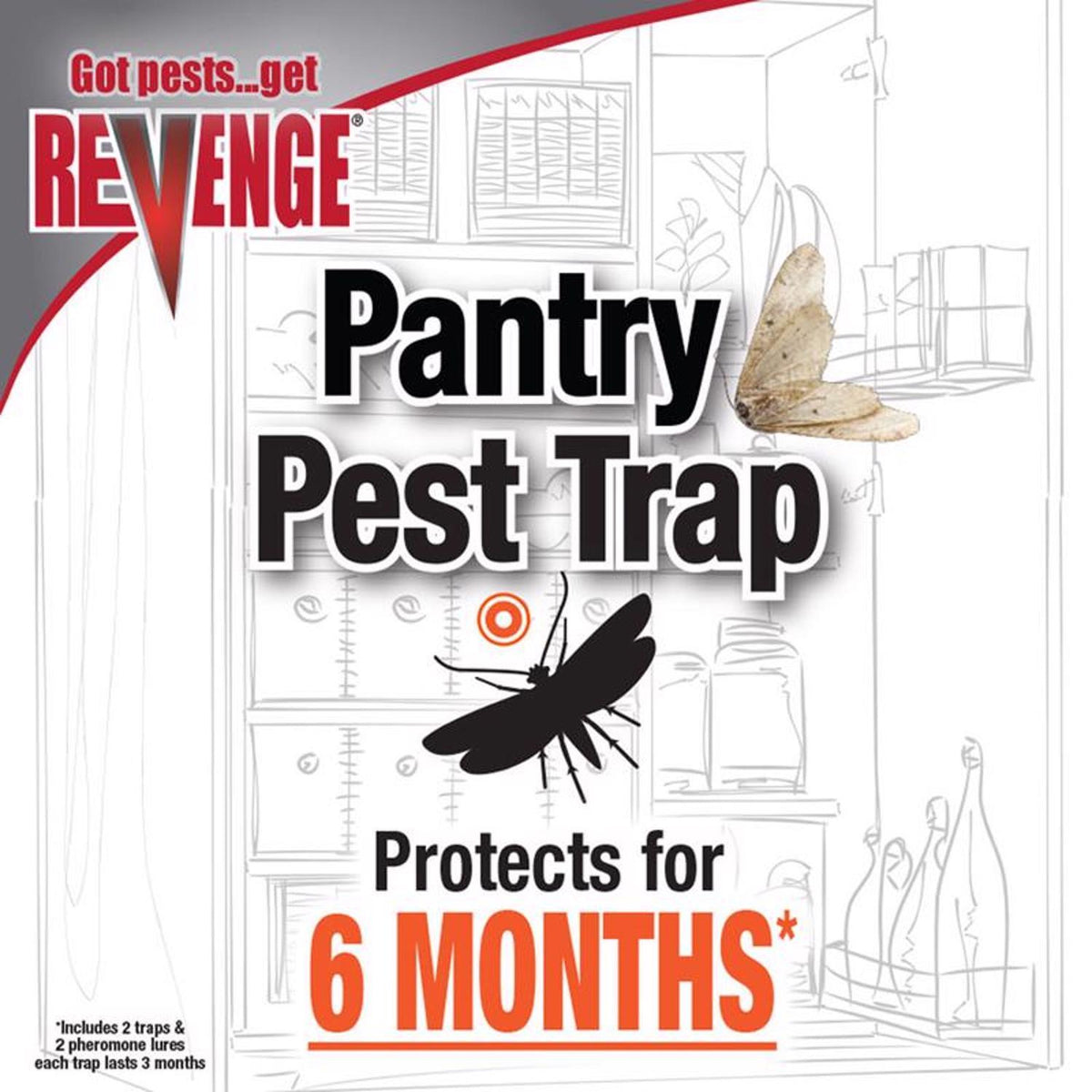 Bonide No Escape Pantry Moth Trap, 2-Pack