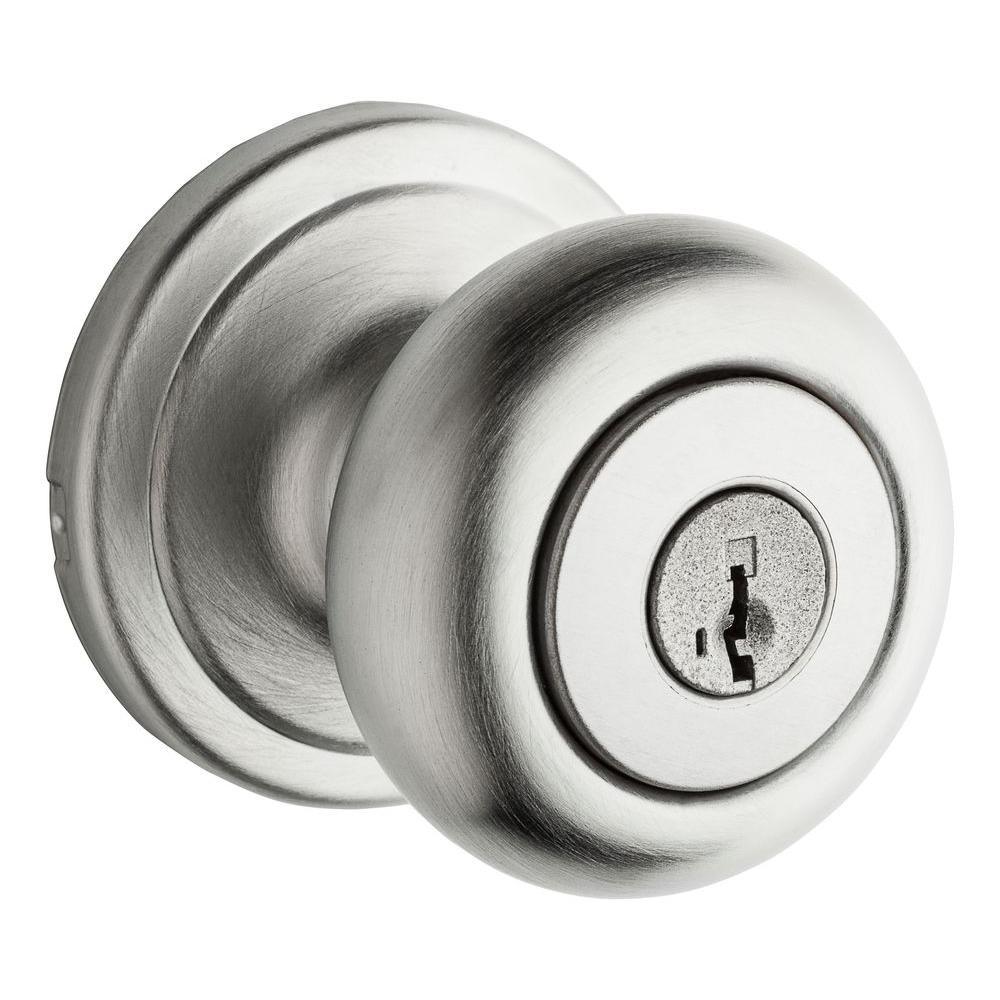 Hancock Satin Nickel Entry Door Knob Featuring SmartKey Security - Super Arbor