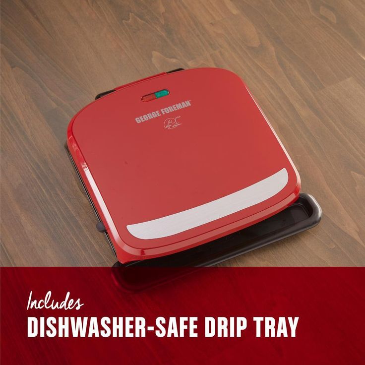 60 sq. in. Red Removable Plate Grill and Panini Press