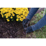 ProFlex 20 ft. Brown Scalloped Woodgrain Plastic No-Dig Edging Kit - Super Arbor
