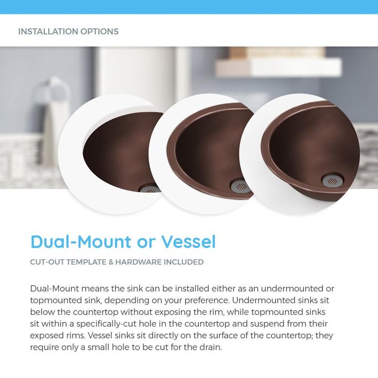 MR Direct Tri-Mount Bathroom Sink in Copper with 731 Faucet and Grid Drain in Antique Bronze