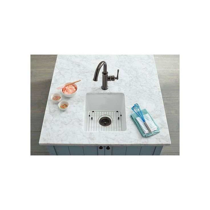 Undermount Fireclay 16 in. Bar Sink in White