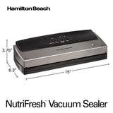 Nutrifresh Black Food Vacuum Sealer with Extended Seal