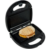 3-in-1 750-Watt Black Panini Press with Removable Plates