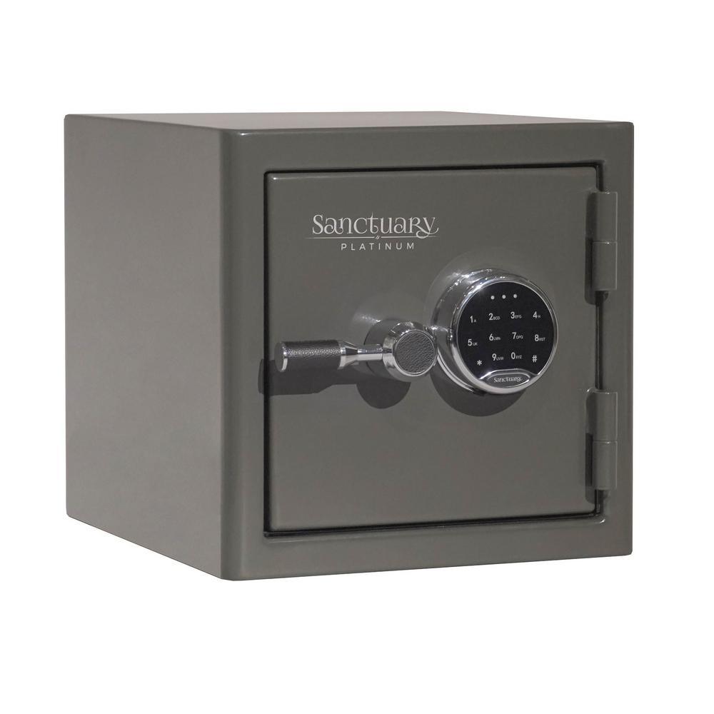 Sanctuary Platinum Series 1.02 CuFt. Capacity Fire/Waterproof Safe with Illuminated E-Lock - Super Arbor