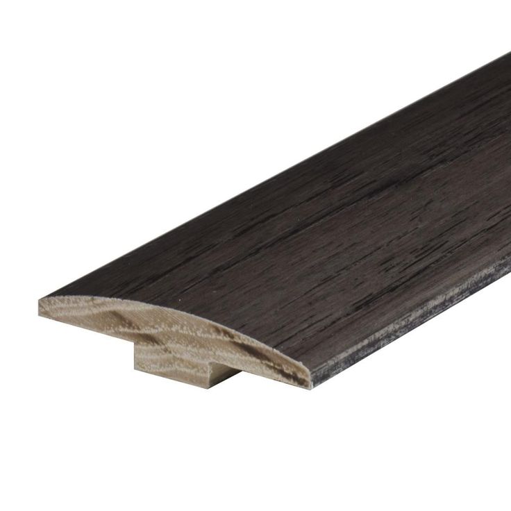 Flexco Shady Gray 0.46-in T x 2-in W x 78-in L Solid Wood Floor T-moulding