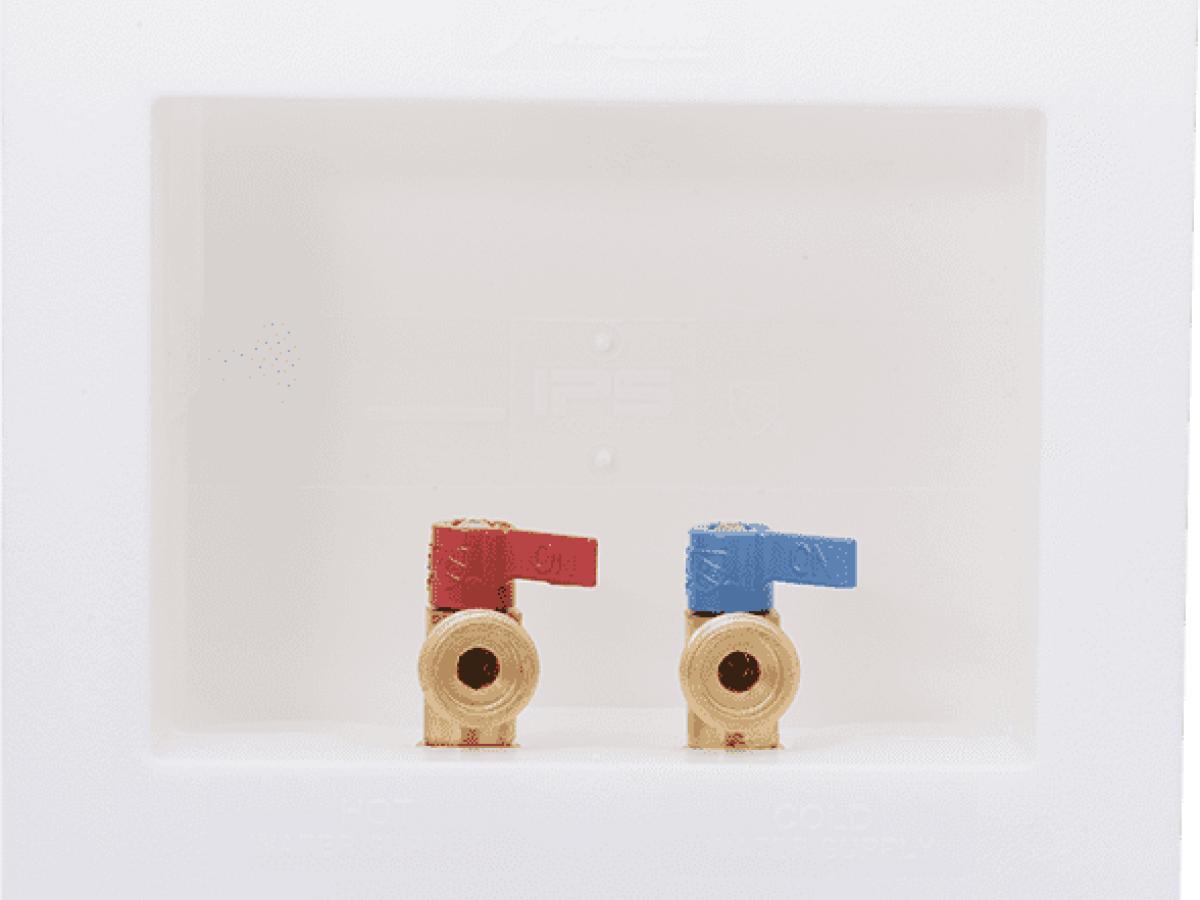 SharkBite Quarter Turn Ball Valve PEX Washing Machine Outlet Box