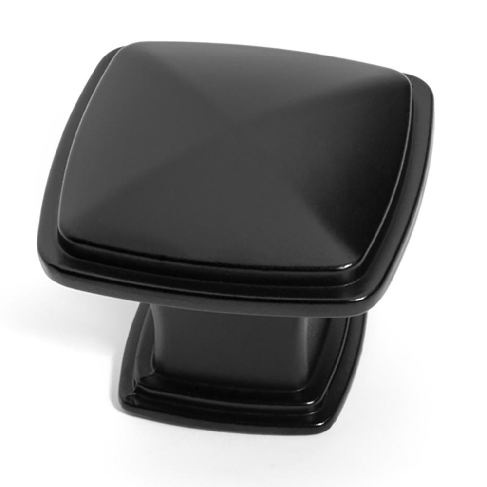 1-1/4 in. Oil Rubbed Bronze Square Cabinet Knob (25-Pack) - Super Arbor