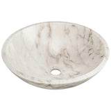 Polaris Sinks Stone Vessel Sink in Honed Basalt White Granite