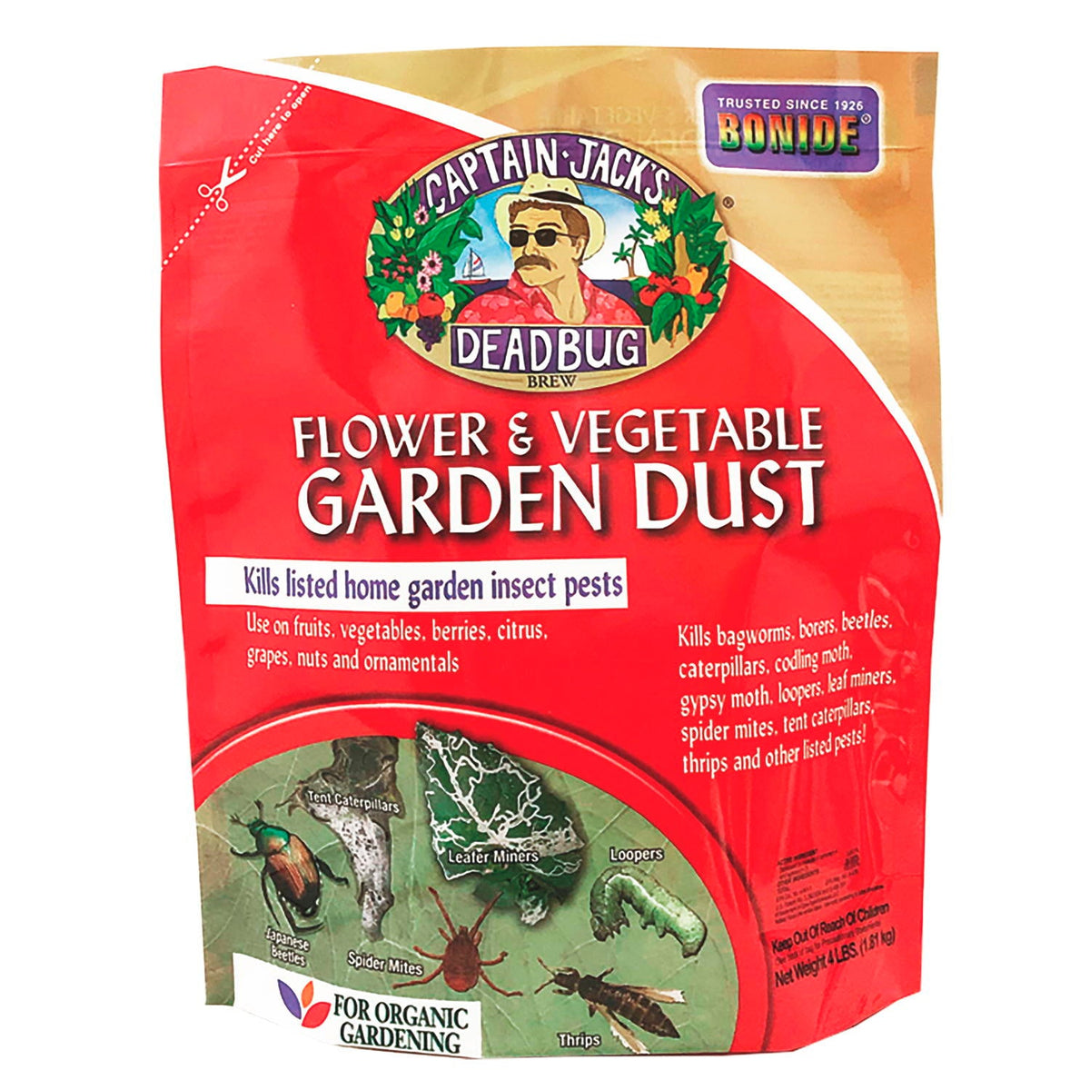 Bonide Captain Jack’s DeadBug Brew Flower & Vegetable Garden Dust, 4 lb