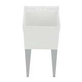 Utilatub 24 in. x 20 in. Structural Thermoplastic Floor-Mount Utility Tub in White - Super Arbor