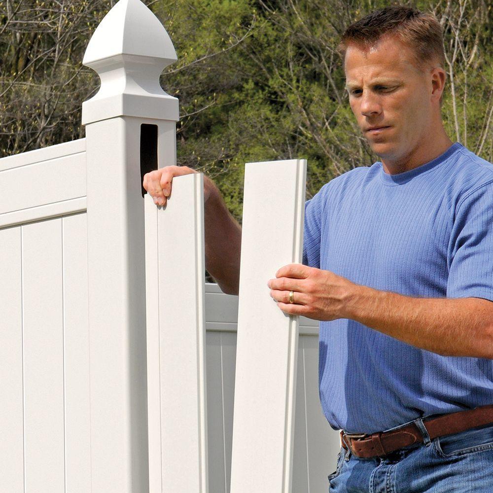 Pro- Series 6 ft. H x 6 ft. W Vinyl Woodbridge Privacy Fence Panel - Super Arbor