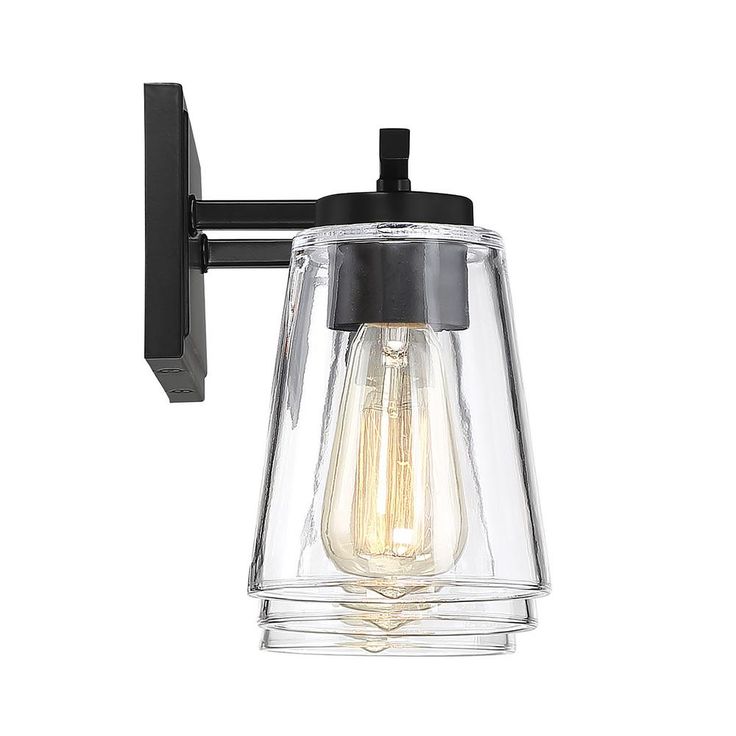 24 in. 3-Light Black Vanity Light