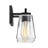 24 in. 3-Light Black Vanity Light