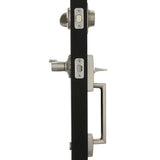 Century Satin Nickel Single Cylinder Deadbolt with Right Handed Merano Lever Door Handleset - Super Arbor