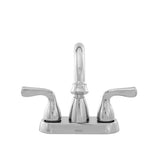 Delta Foundations Chrome 2-Handle 4-in Centerset WaterSense Bathroom Sink Faucet with Drain