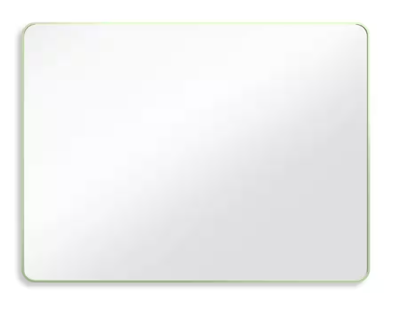 48 in. W x 36 in. H Rectangle Aluminum Alloy Framed Wall Bathroom Vanity Mirror in Green