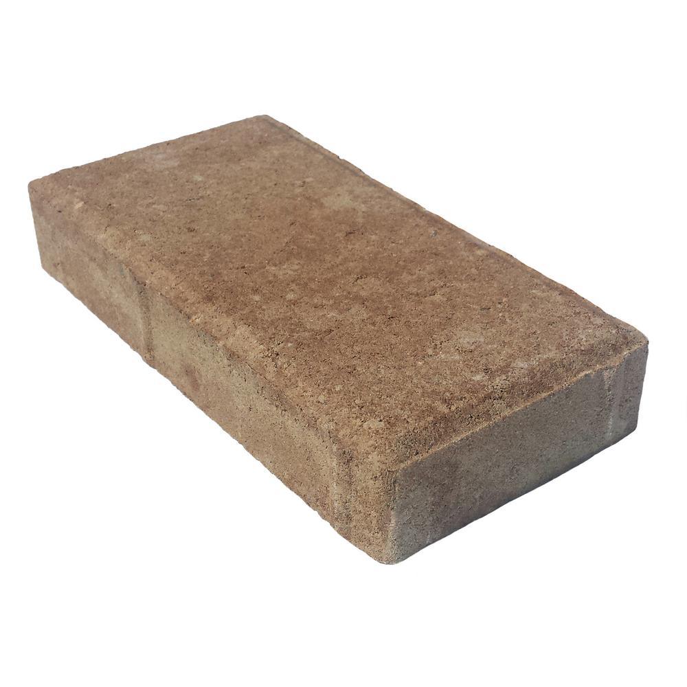 8 in. x 4 in. x 1.25 in. Sandhill Tan Concrete Holland Overlay Paver (672 Pieces / 149 sq. ft. / Pallet) - Super Arbor