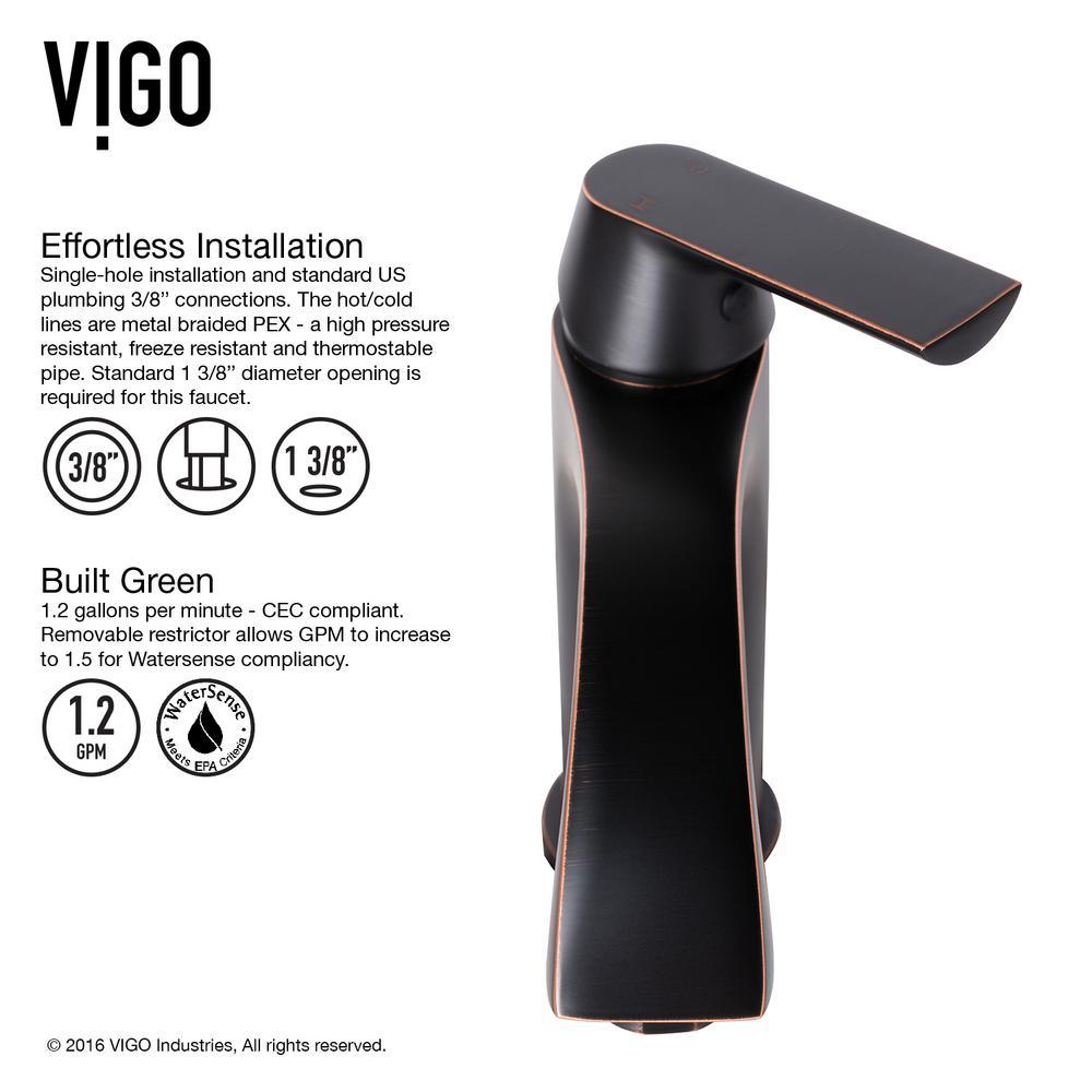 Hibiscus White Matte Stone Vessel Bathroom Sink and Linus Bathroom Vessel Faucet in Antique Rubbed Bronze w/ Pop up - Super Arbor