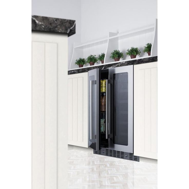 Summit Appliance 21-Bottle Capacity Dual Zone Cooling Built-In/Freestanding Wine Chiller