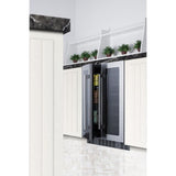 Summit Appliance 21-Bottle Capacity Dual Zone Cooling Built-In/Freestanding Wine Chiller