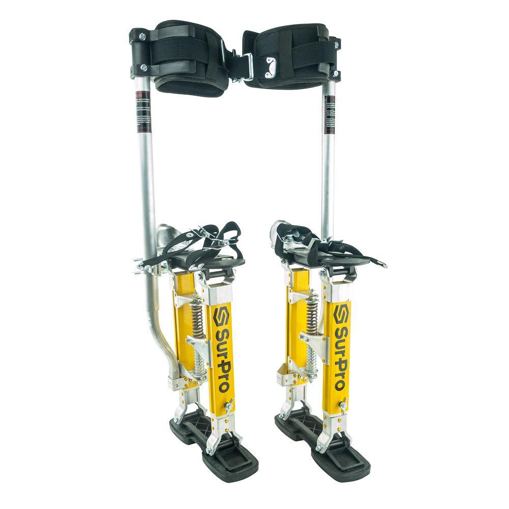 SurPro 15 in. to 23 in. Adjustable Height Single Support Legs Magnesium Drywall Stilts - Super Arbor