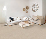 STAINMASTER Essentials Blue Diamonds II 12-ft Bleached Textured Carpet (Indoor)