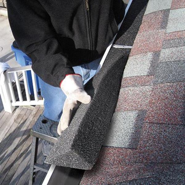 Pro FR 4 ft. Foam Filter Plastic Gutter Guard for 6 in. K-Style (8-pack) - Super Arbor