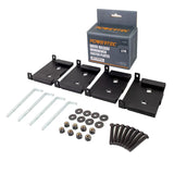 2-3/8 in. x 3-3/4 in. Quick-Release Caster Plates (4-Pack)