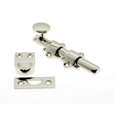 4-1/4 in. Solid Brass Polished Brass Dutch Door Surface Bolt - Super Arbor